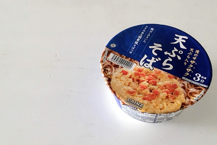 レビュー カインズ 天ぷらそばカップ麺の味はうまい まずい チエチエふぁーむ